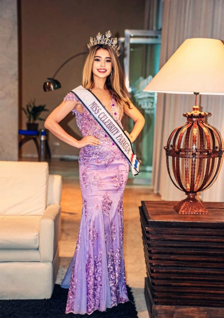 María Ester Pérez lista para alzar la bandera paraguaya en el Miss Celebrity Universo Internacional 2025