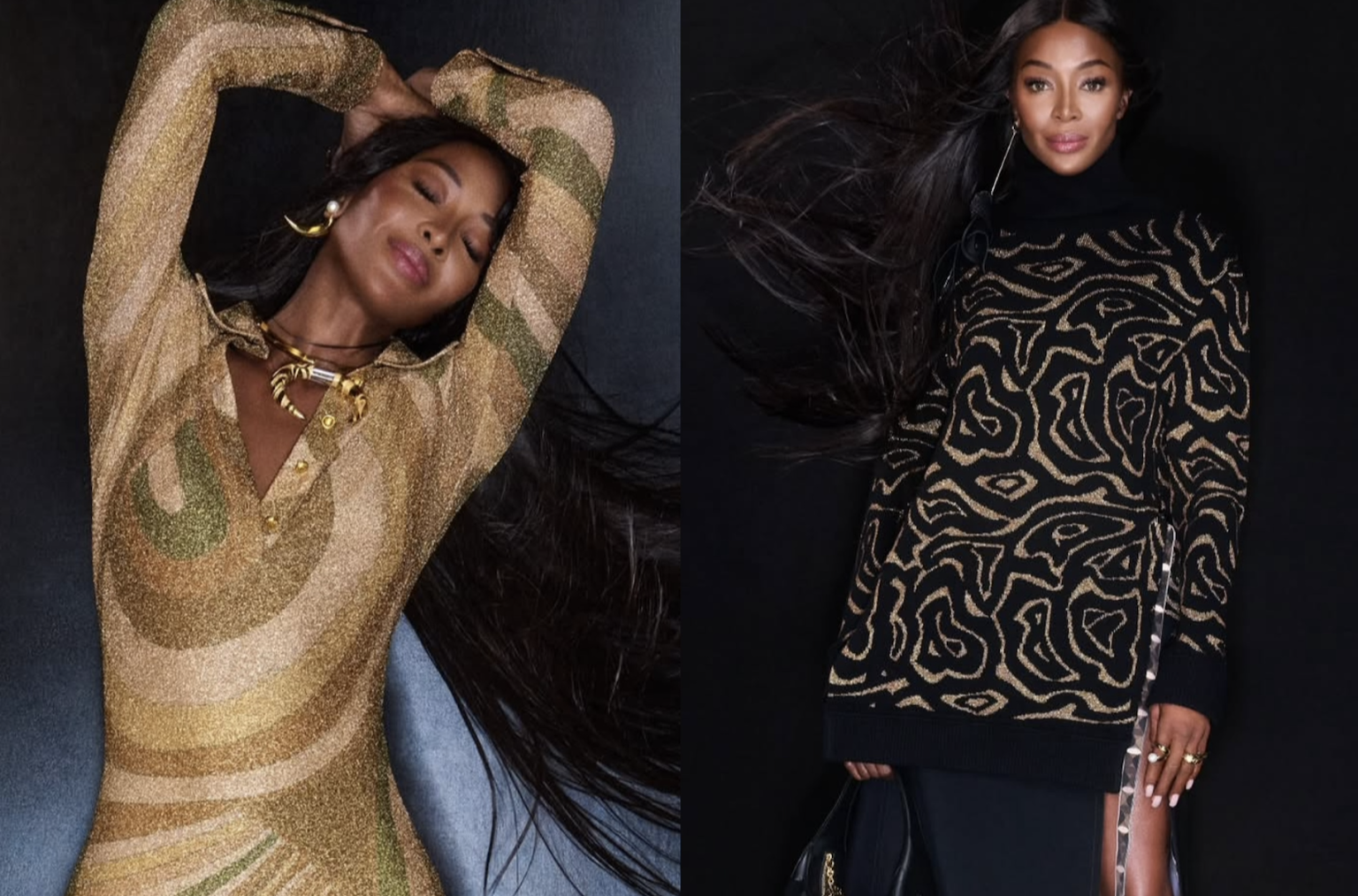 Naomi Campbell brilla en la nueva campaña de Pucci