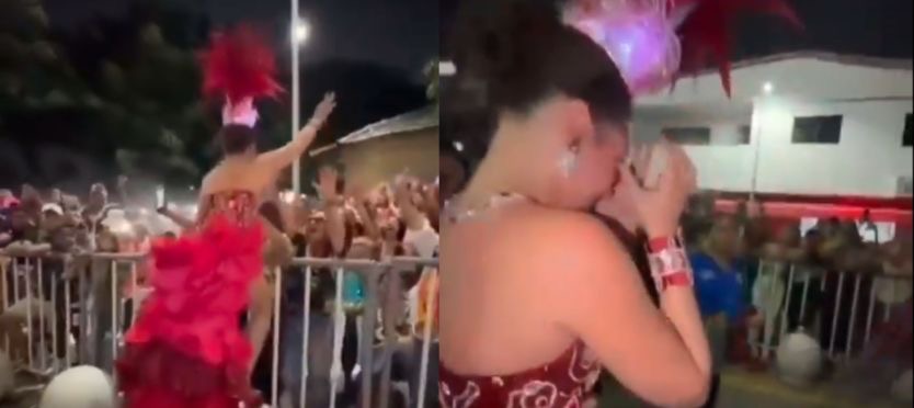 Rechazo generalizado por acoso sexual a Michelle Char, Reina del Carnaval 2026, durante La Guacherna
