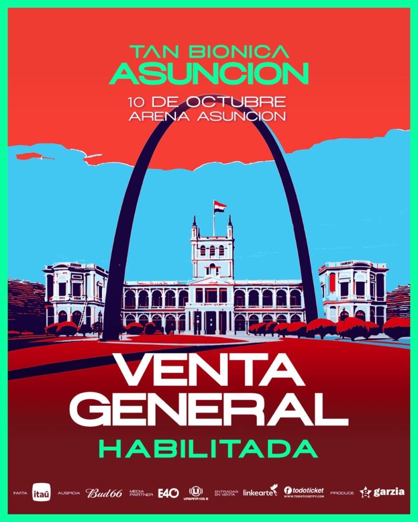 Tan Biónica inicia venta general de entradas para su esperado show en Paraguay