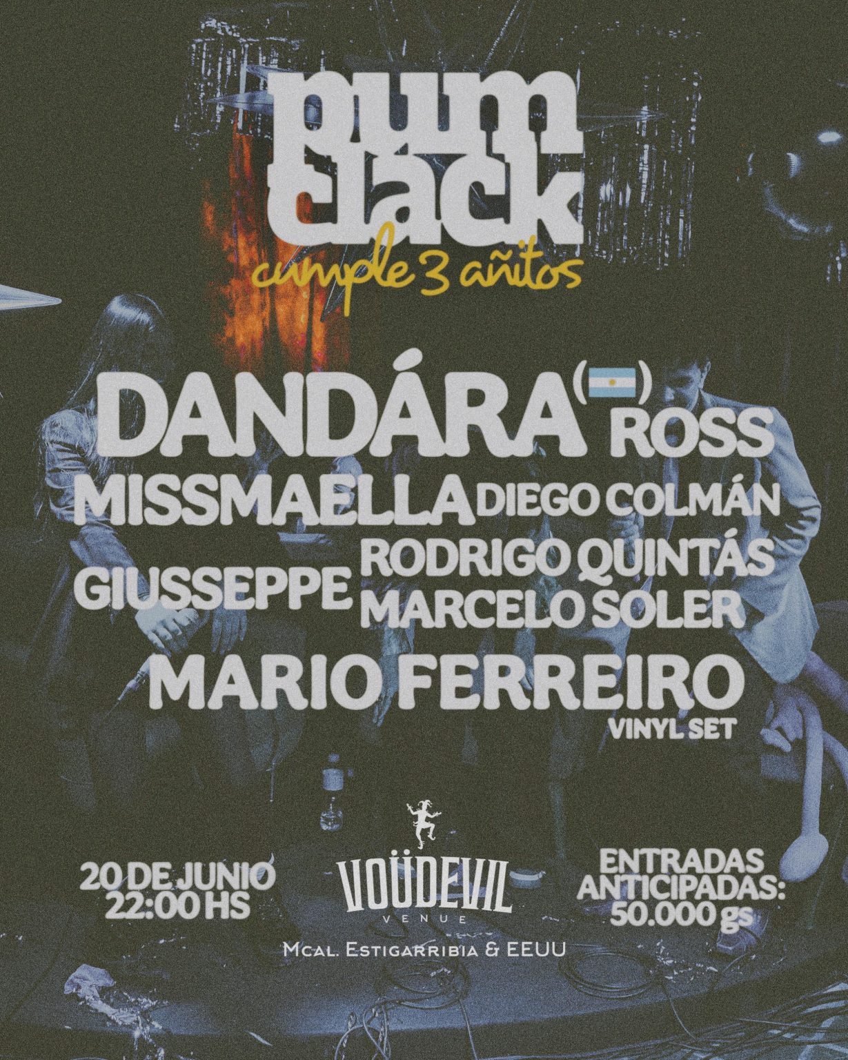 PUM CLACK cumple 3 años y lo celebra con una fiesta imperdible