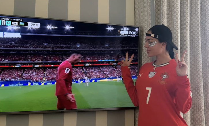 Tras su mensaje a la Virgen, Georgina Rodríguez celebra el doble gol de Cristiano Ronaldo y la victoria de Portugal