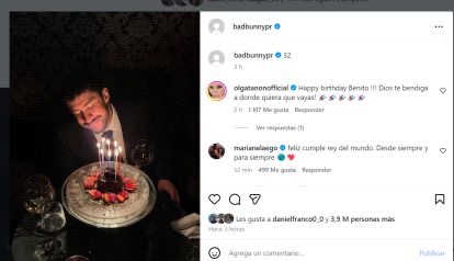 Bad Bunny cumple 32 y vuelve a Instagram con una foto especial